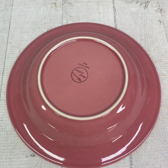 Nancy Calhoun DARK ROSE Japan Solid Color Smooth Stoneware Rim Soup Bowls Set 4 - Picture 9 of 16